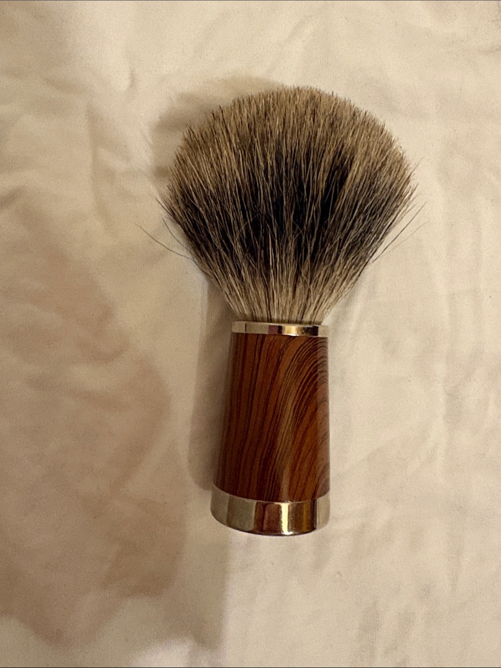 RENEGADE Shave Brush- Beautiful wood handle + FREE FATHERS DAY T SHIRT